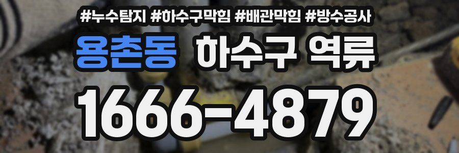 용촌동 하수구 역류