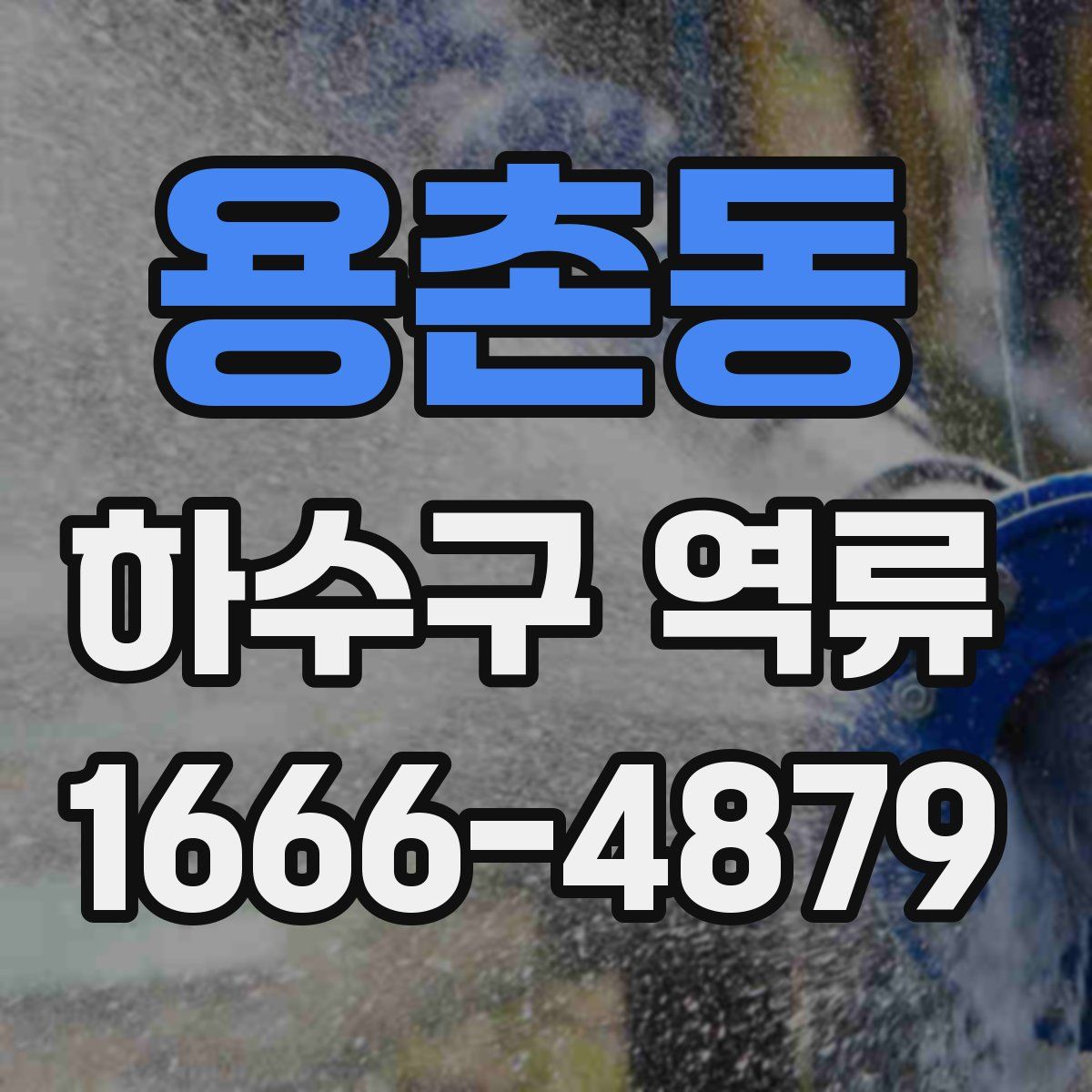 용촌동 하수구 역류