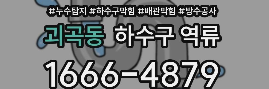 괴곡동 하수구 역류