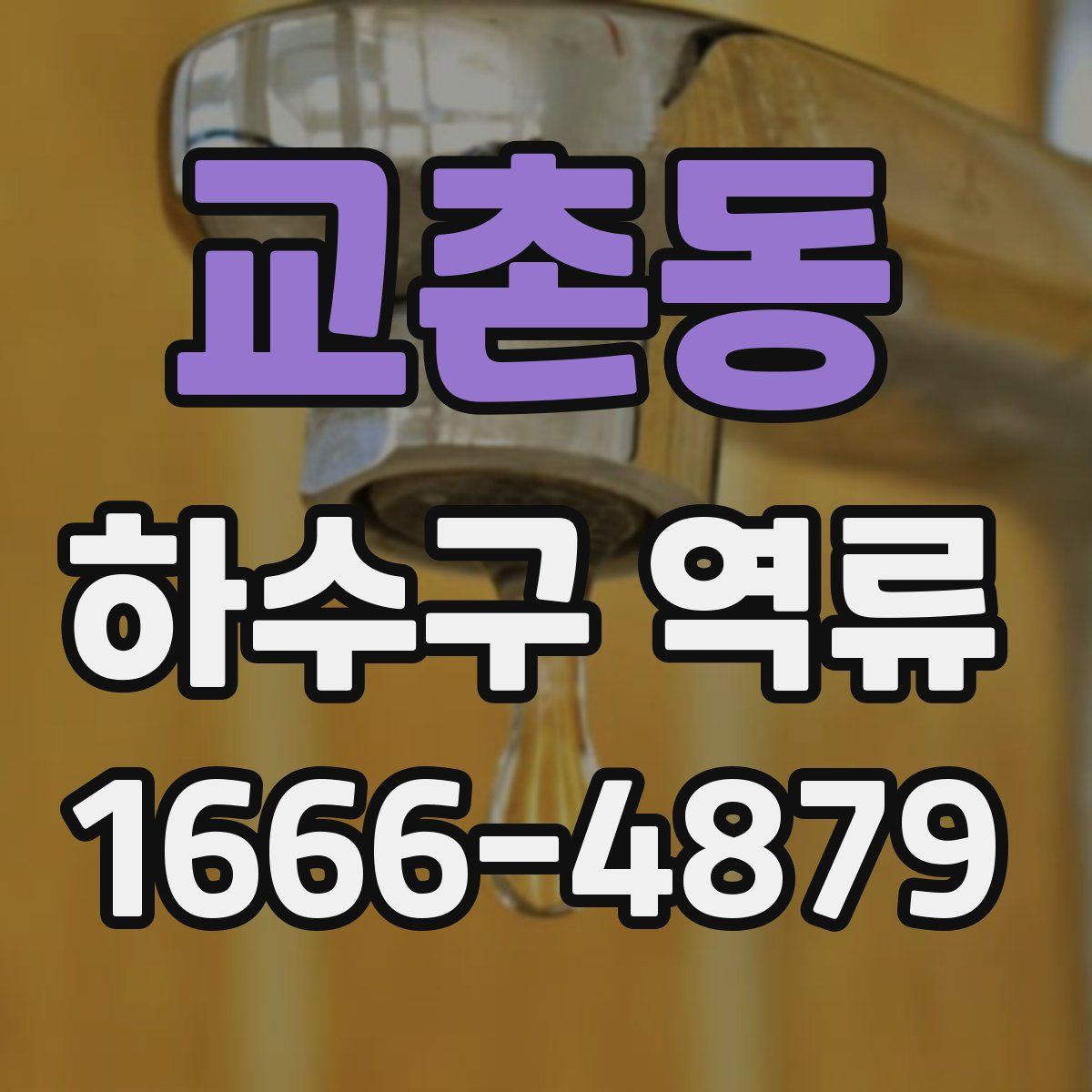 교촌동 하수구 역류