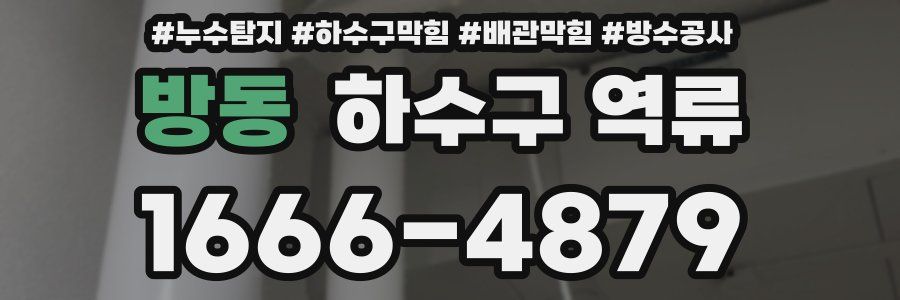방동 하수구 역류