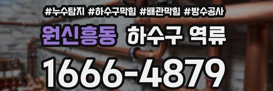 원신흥동 하수구 역류