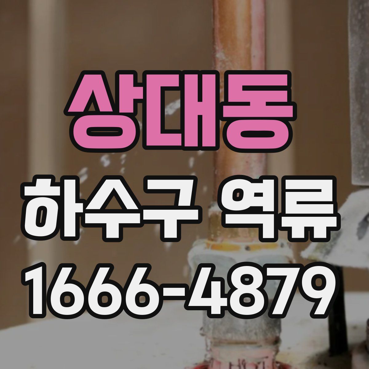 상대동 하수구 역류