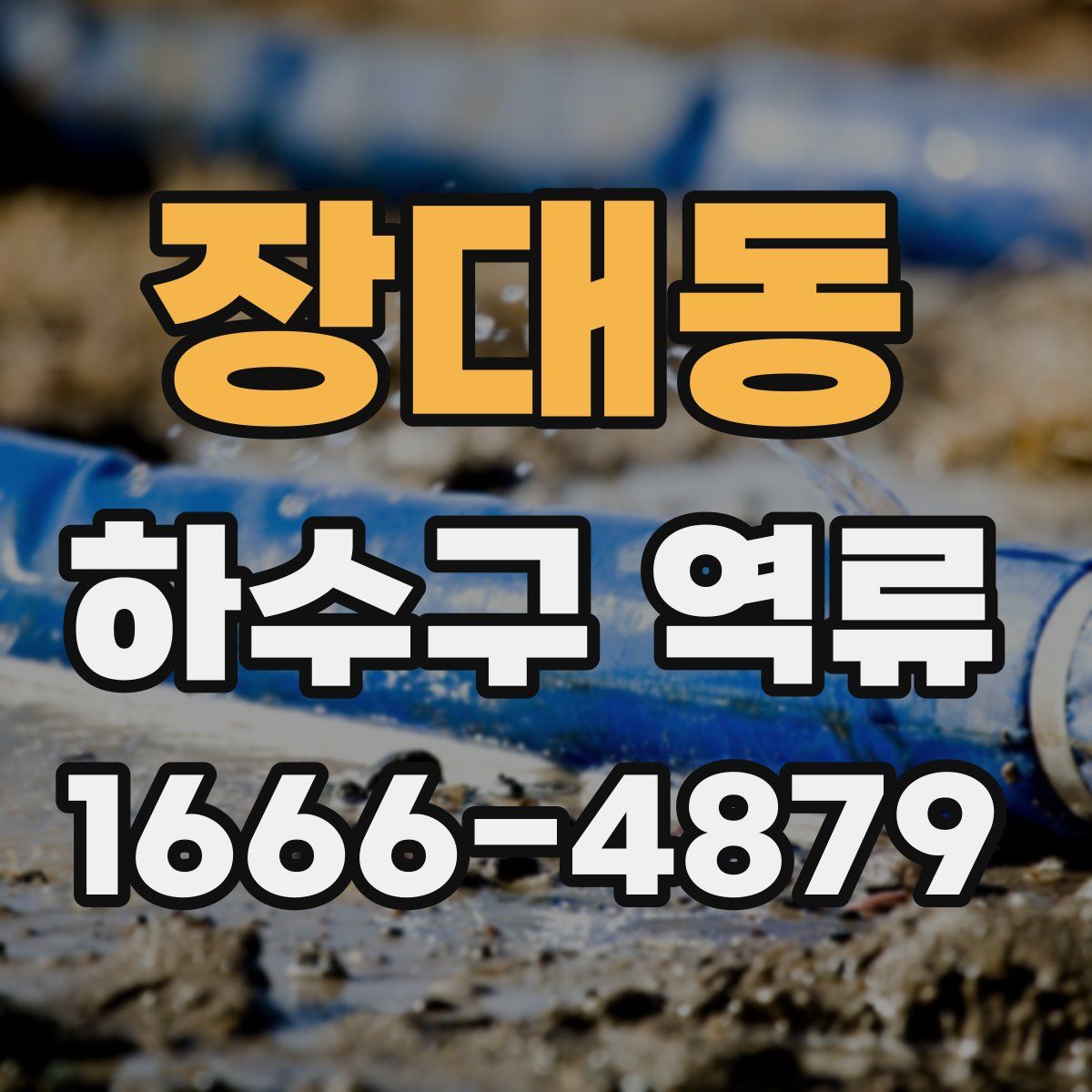 장대동 하수구 역류
