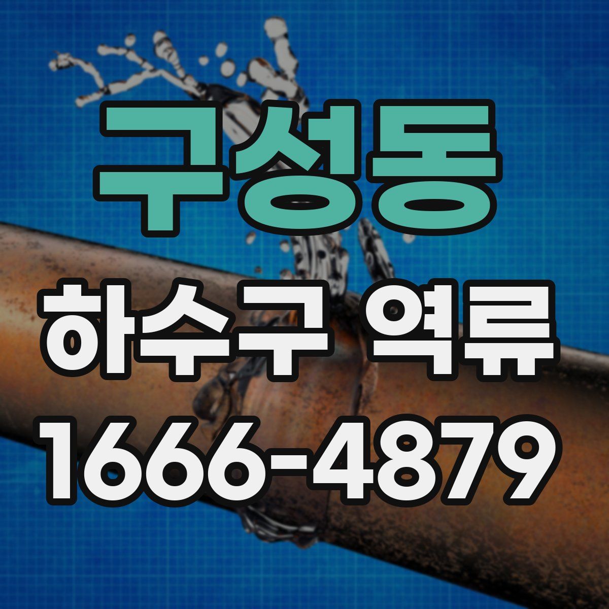 구성동 하수구 역류