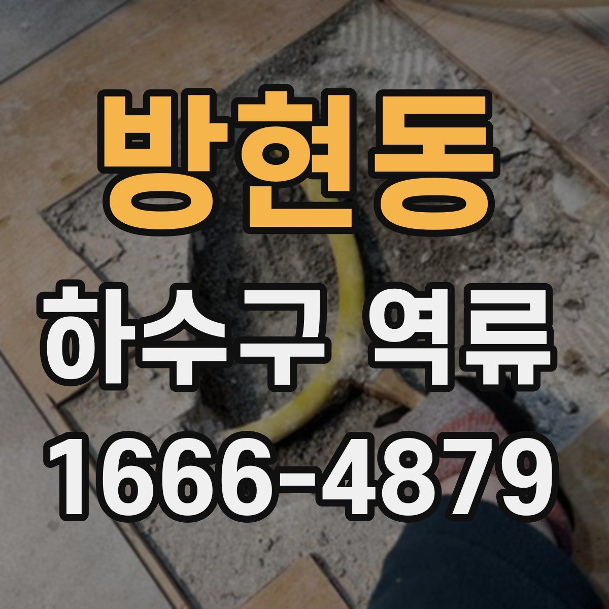 방현동 하수구 역류