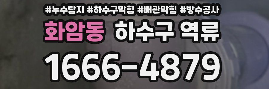 화암동 하수구 역류