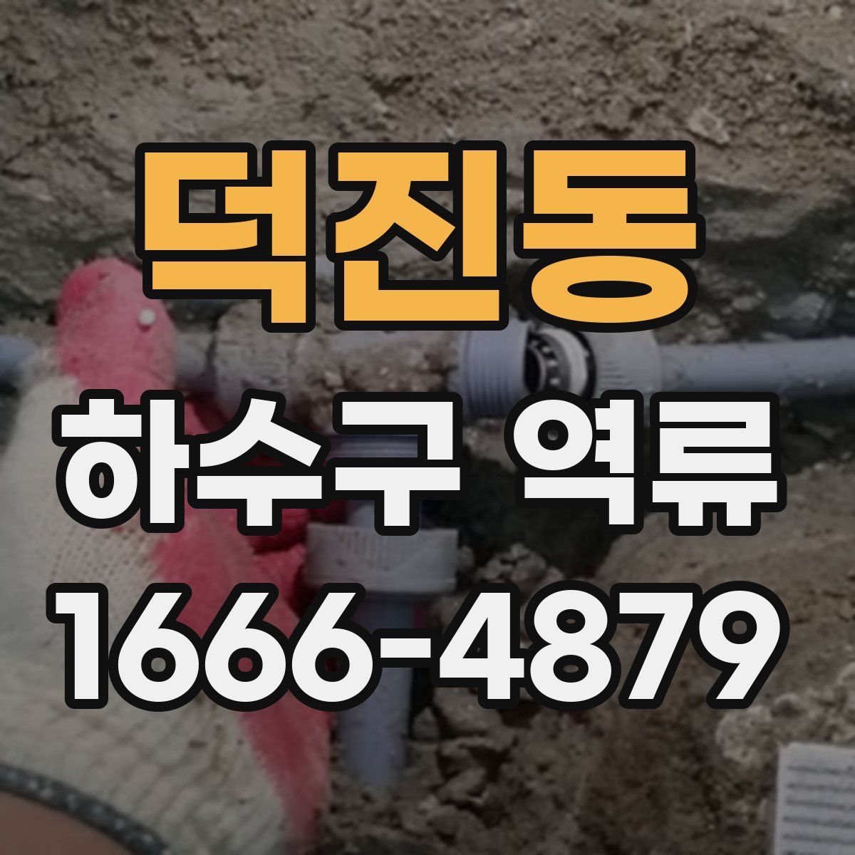 덕진동 하수구 역류
