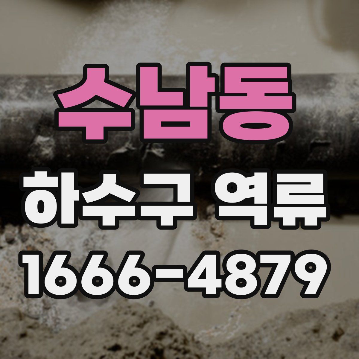 수남동 하수구 역류