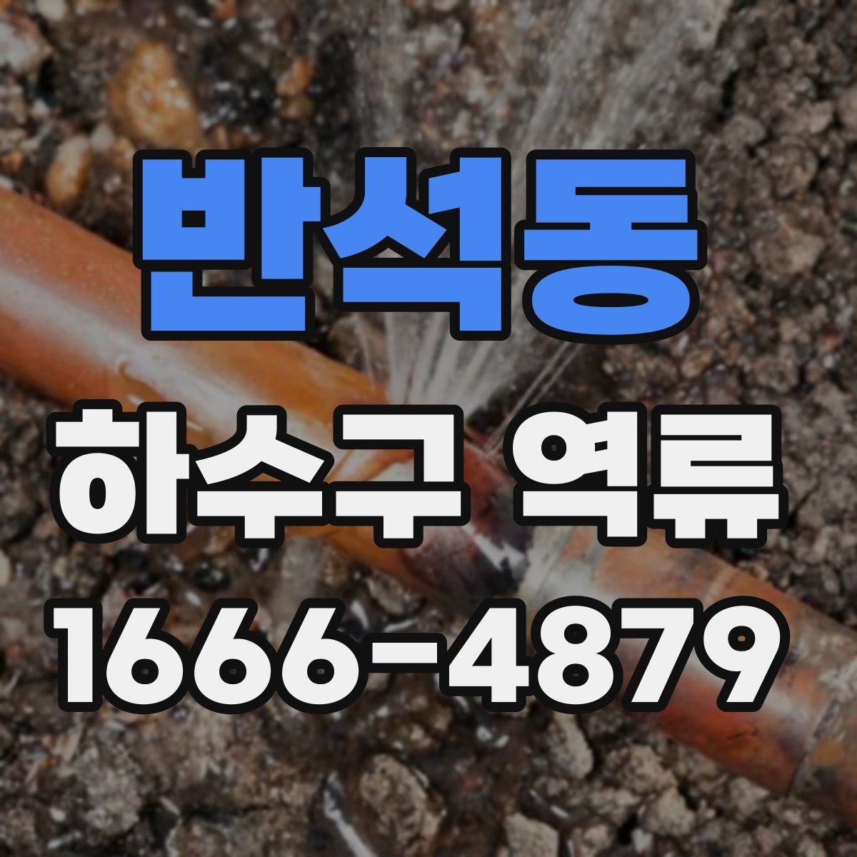 반석동 하수구 역류