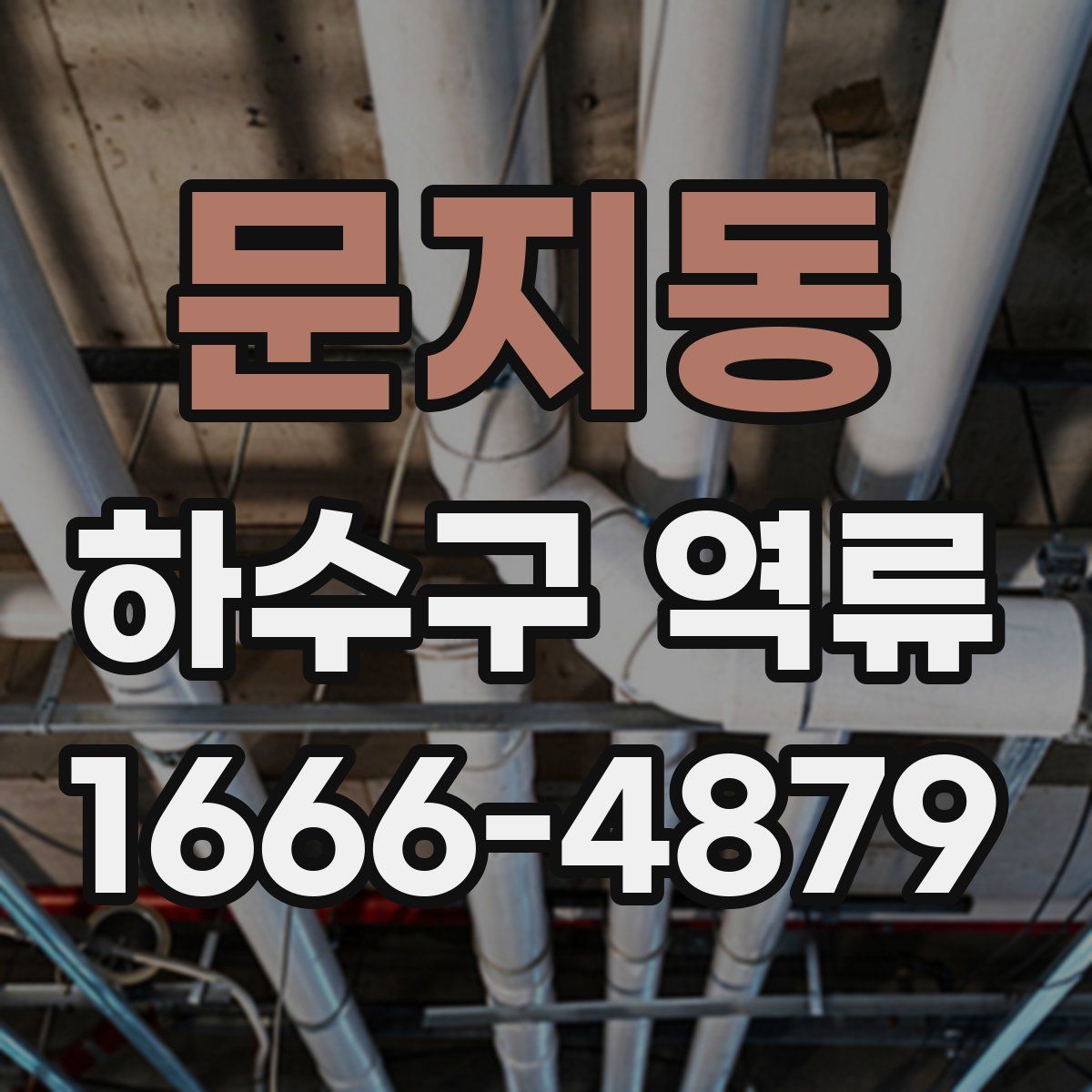 문지동 하수구 역류