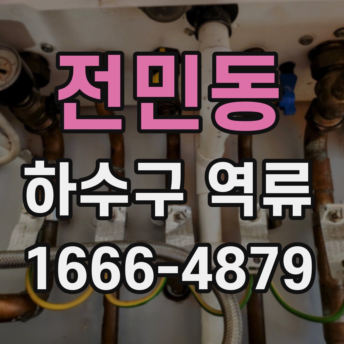 전민동 하수구 역류