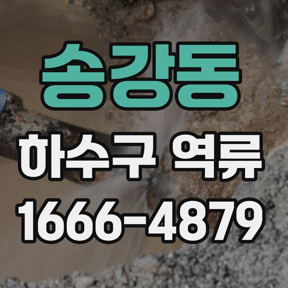 송강동 하수구 역류