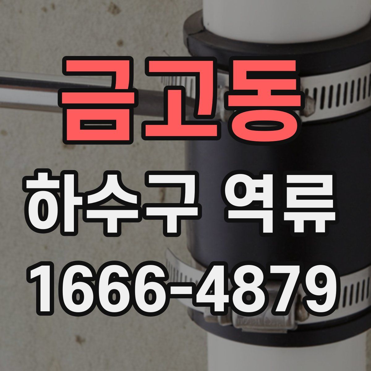 금고동 하수구 역류