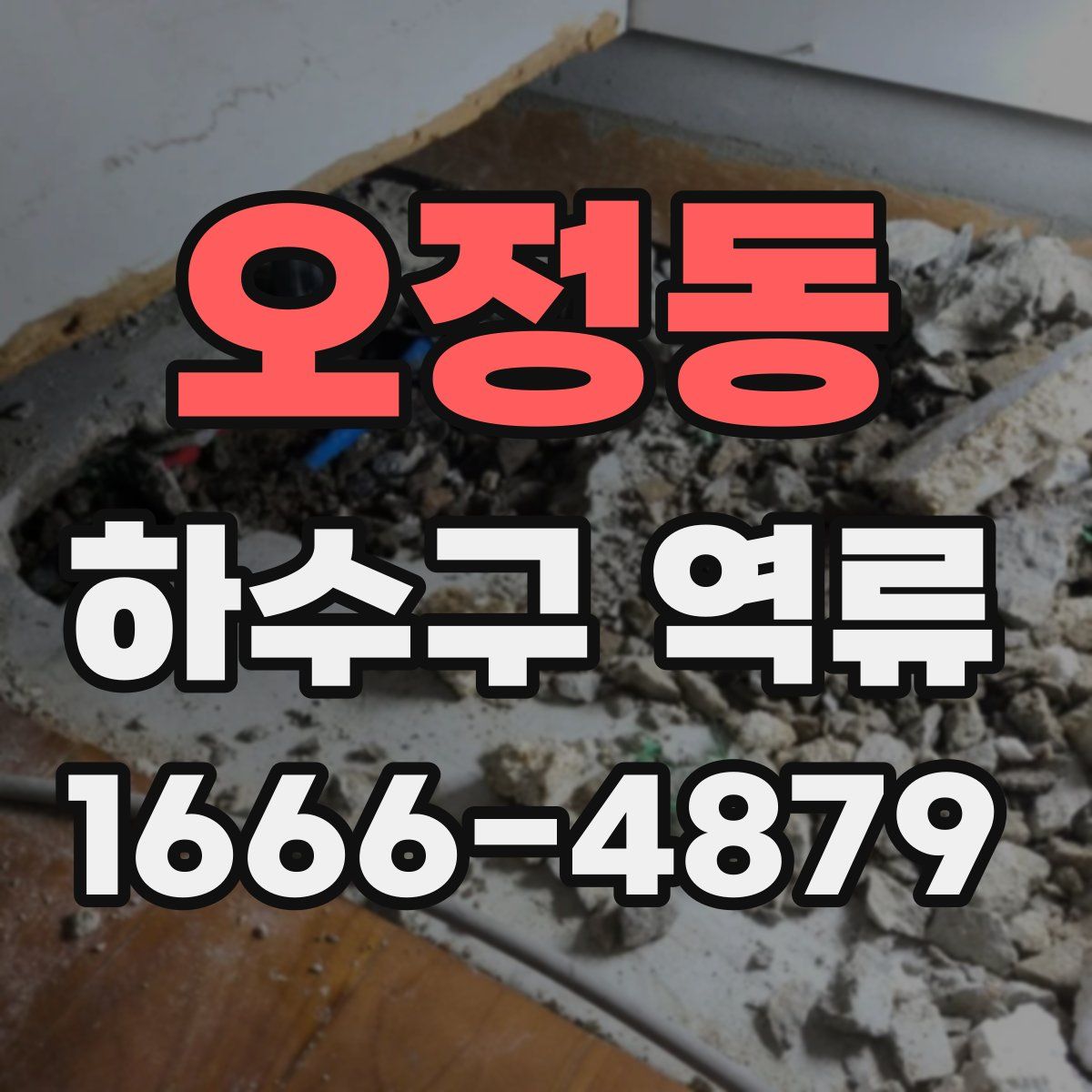 오정동 하수구 역류