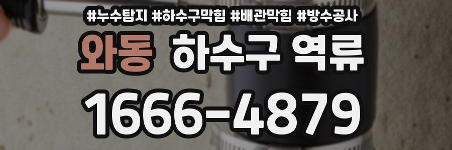 와동 하수구 역류