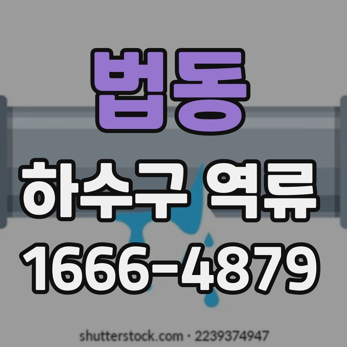 법동 하수구 역류