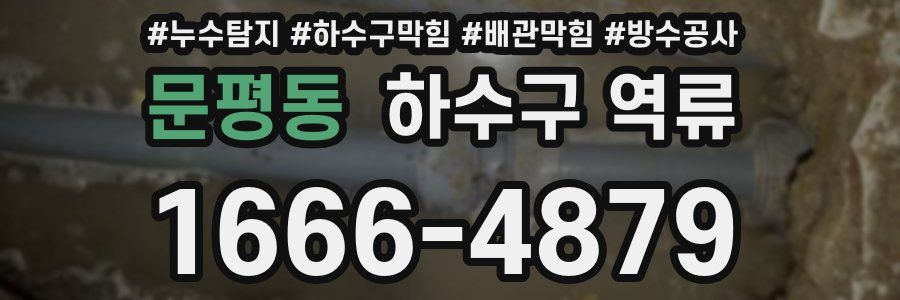 문평동 하수구 역류