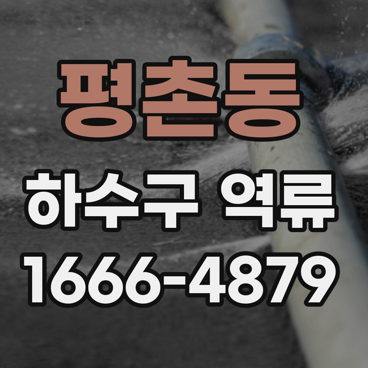 평촌동 하수구 역류