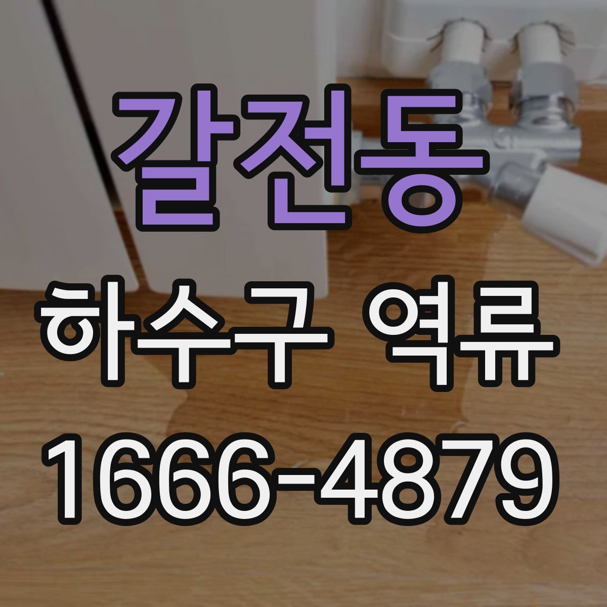 갈전동 하수구 역류