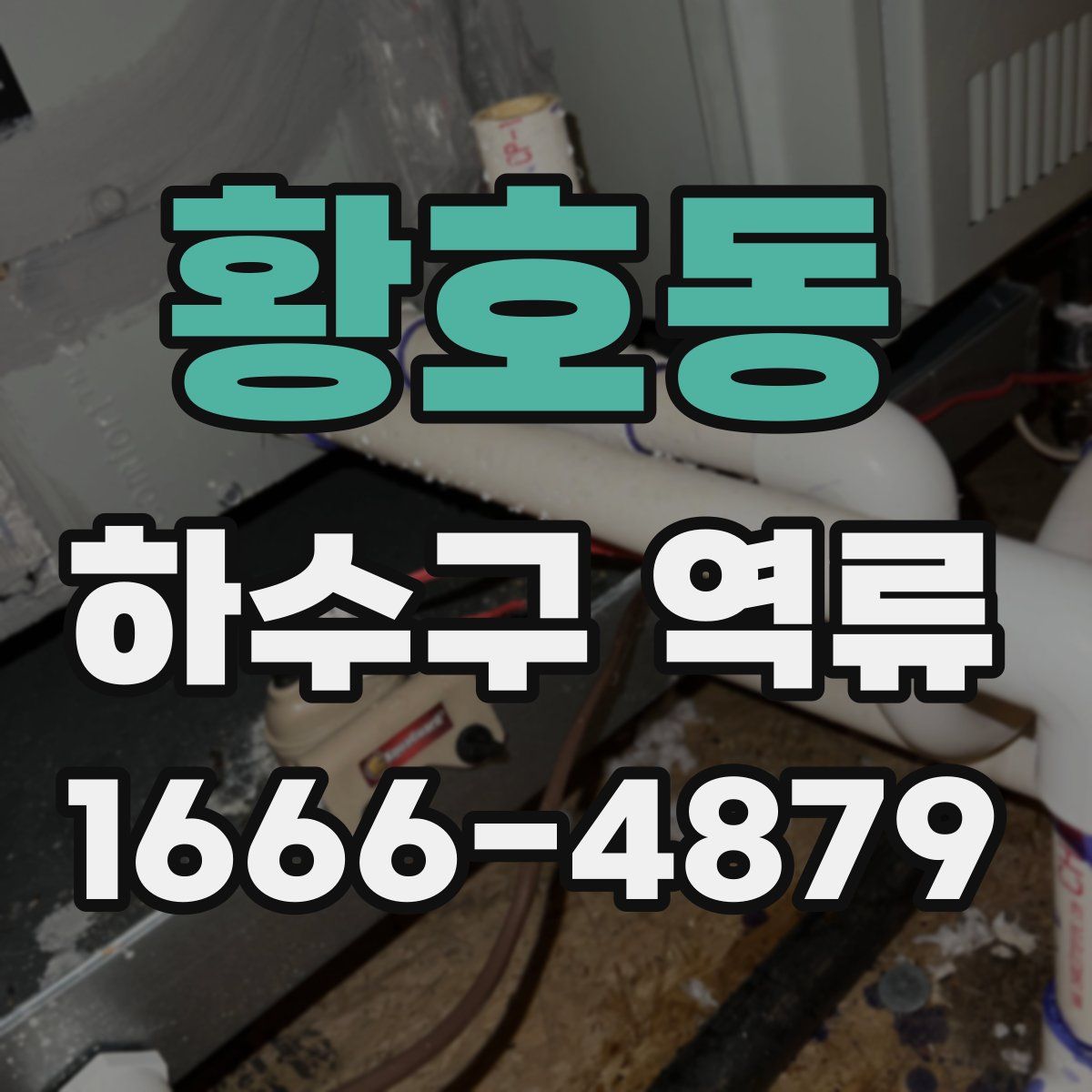 황호동 하수구 역류