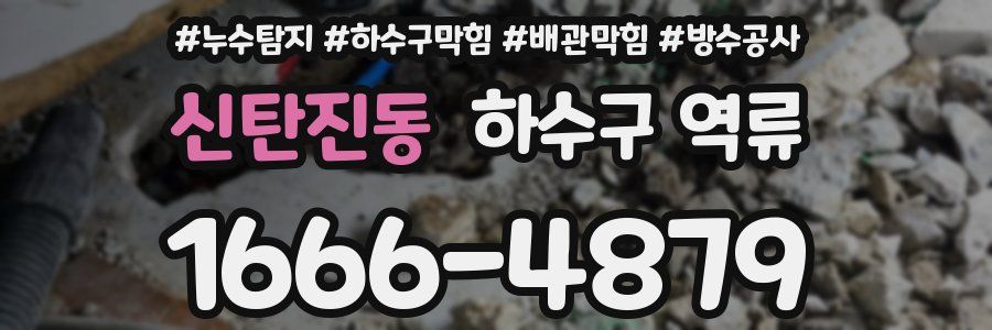 신탄진동 하수구 역류
