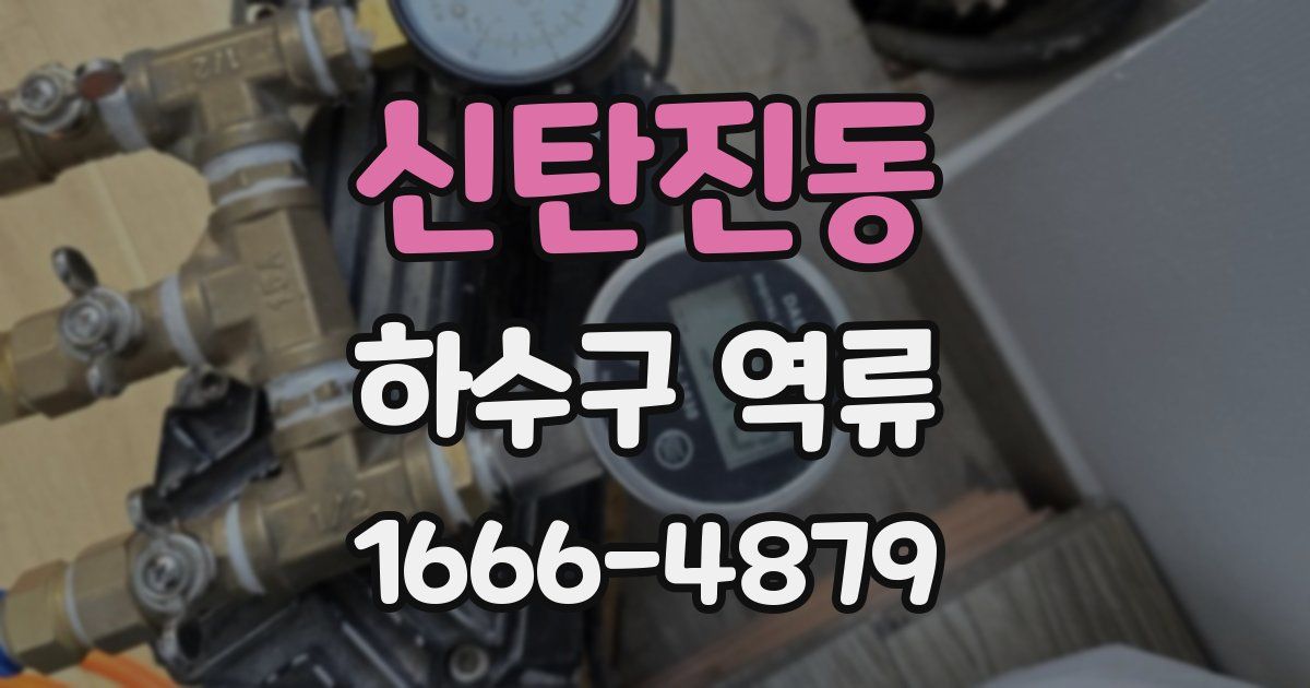 신탄진동 하수구 역류