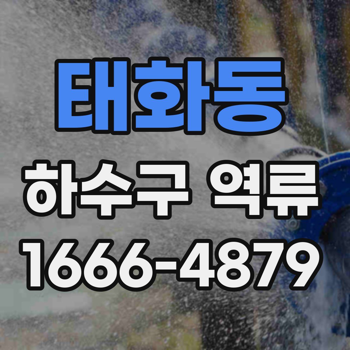 태화동 하수구 역류