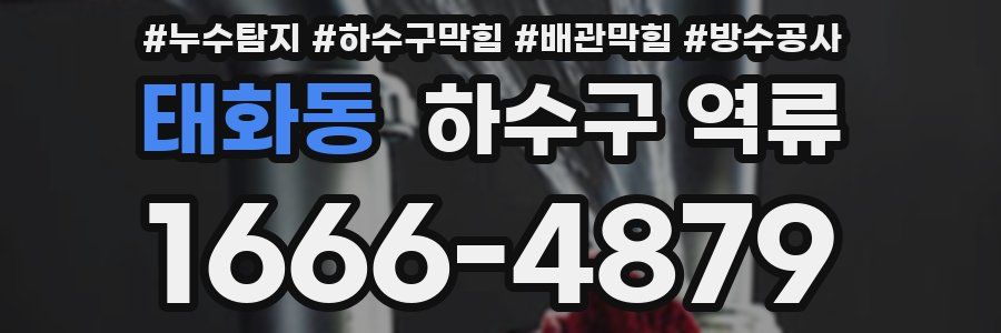 태화동 하수구 역류