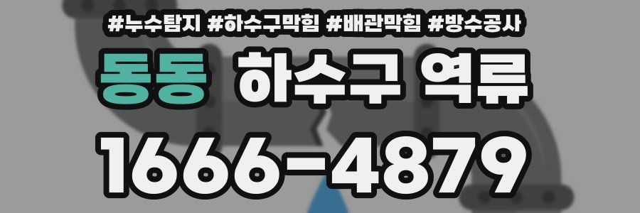 동동 하수구 역류