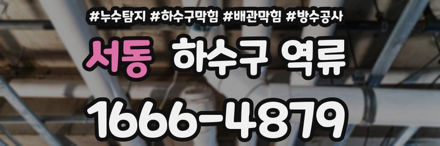 서동 하수구 역류