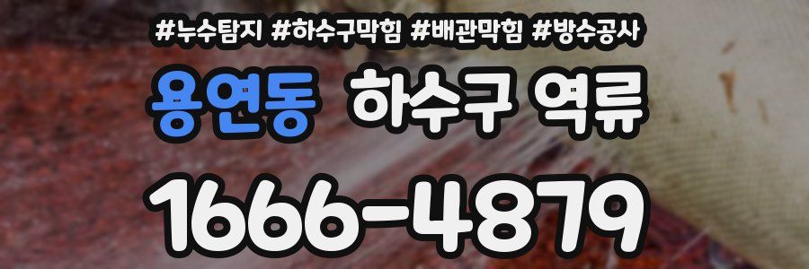 용연동 하수구 역류