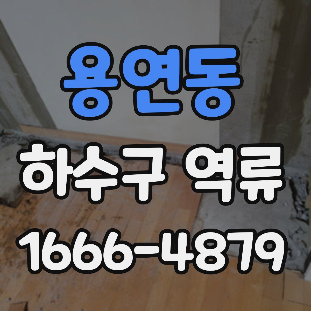 용연동 하수구 역류