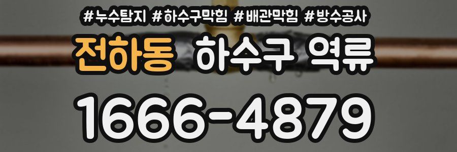전하동 하수구 역류