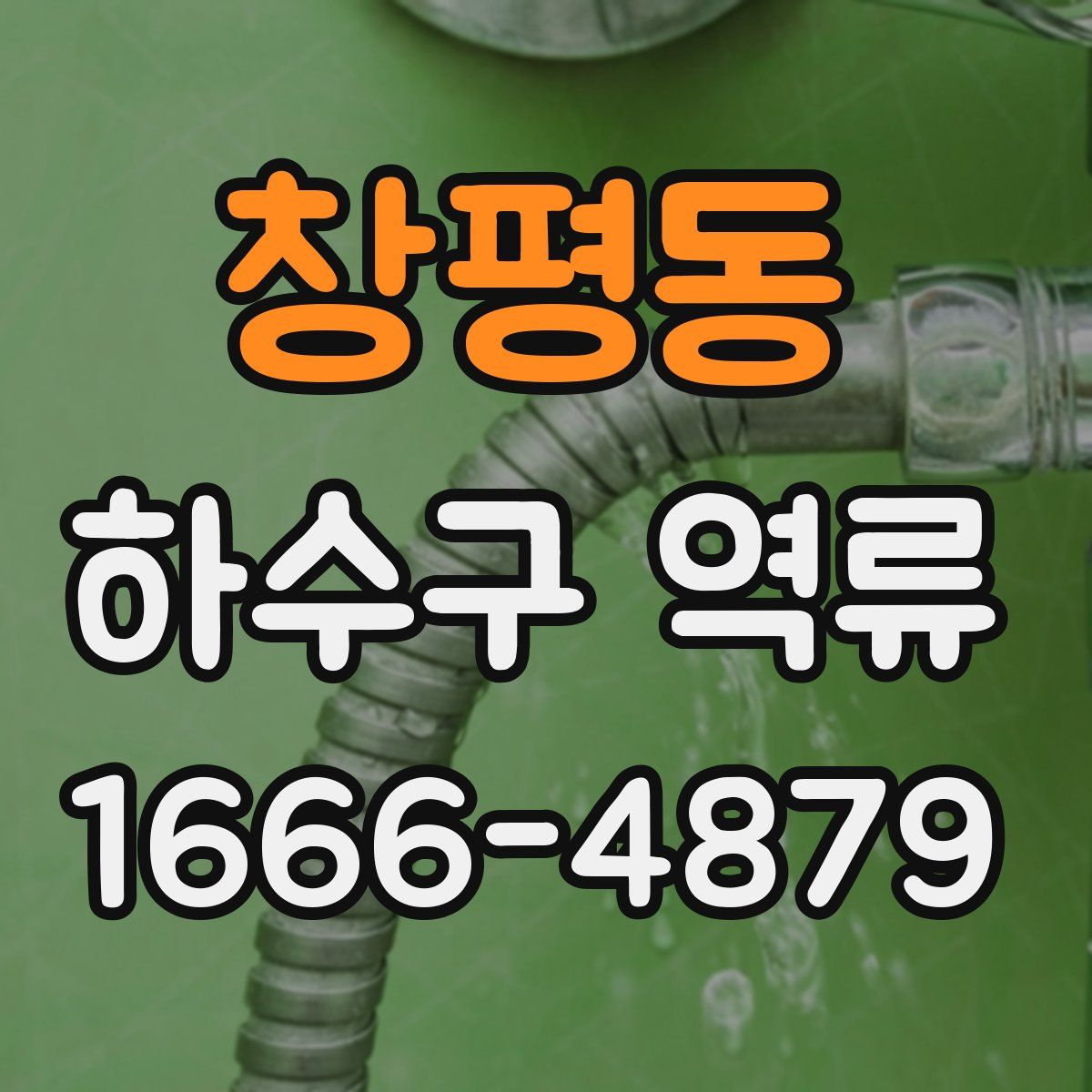 창평동 하수구 역류