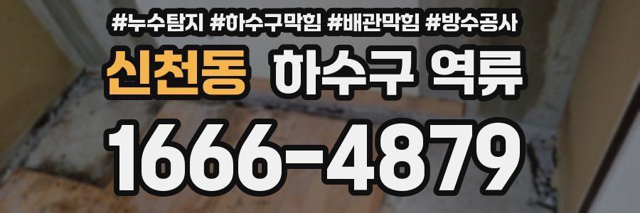 신천동 하수구 역류