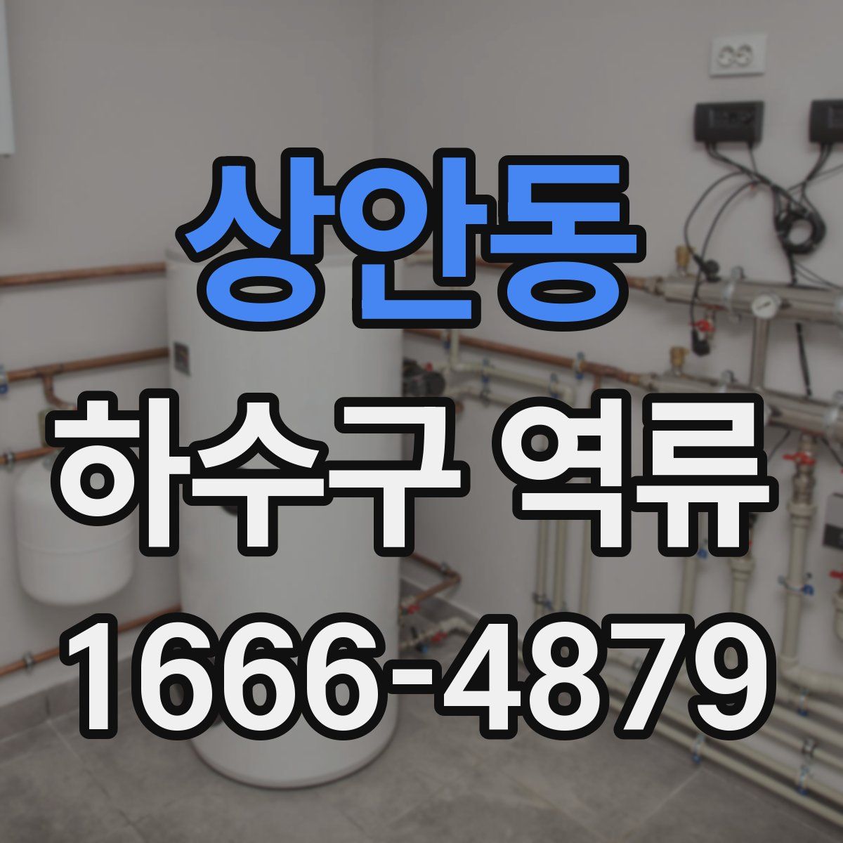 상안동 하수구 역류