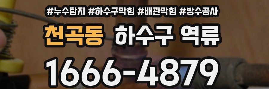 천곡동 하수구 역류