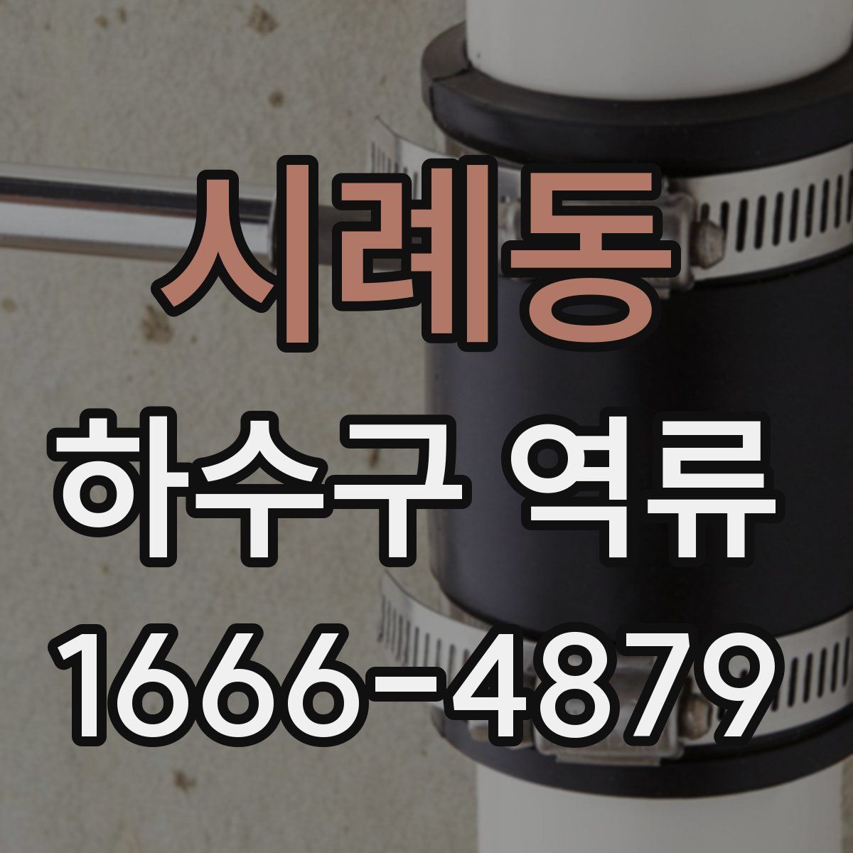 시례동 하수구 역류