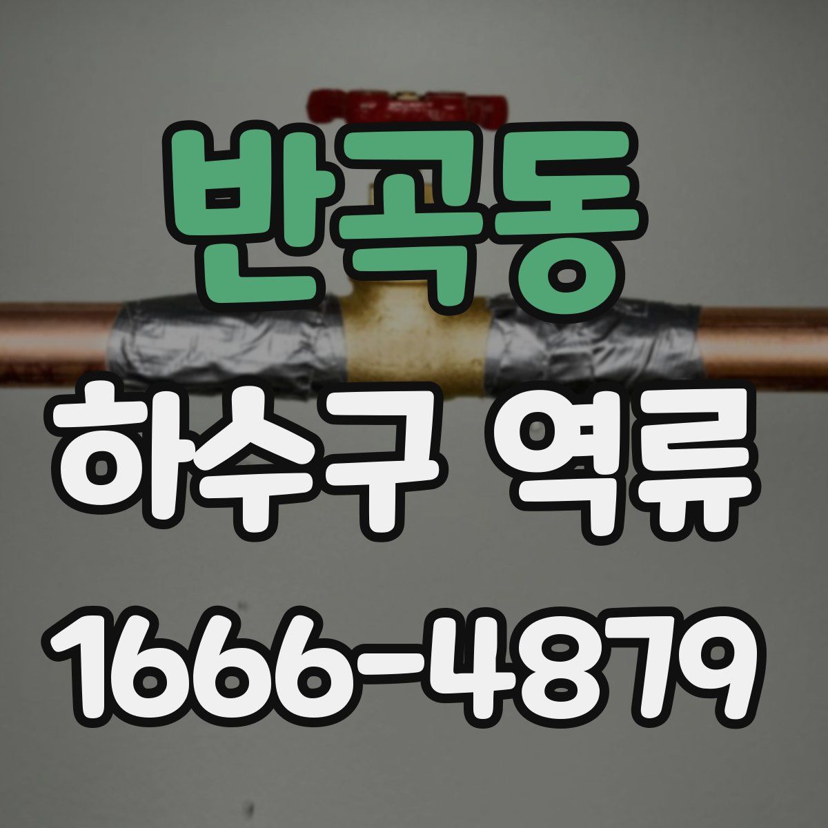 반곡동 하수구 역류