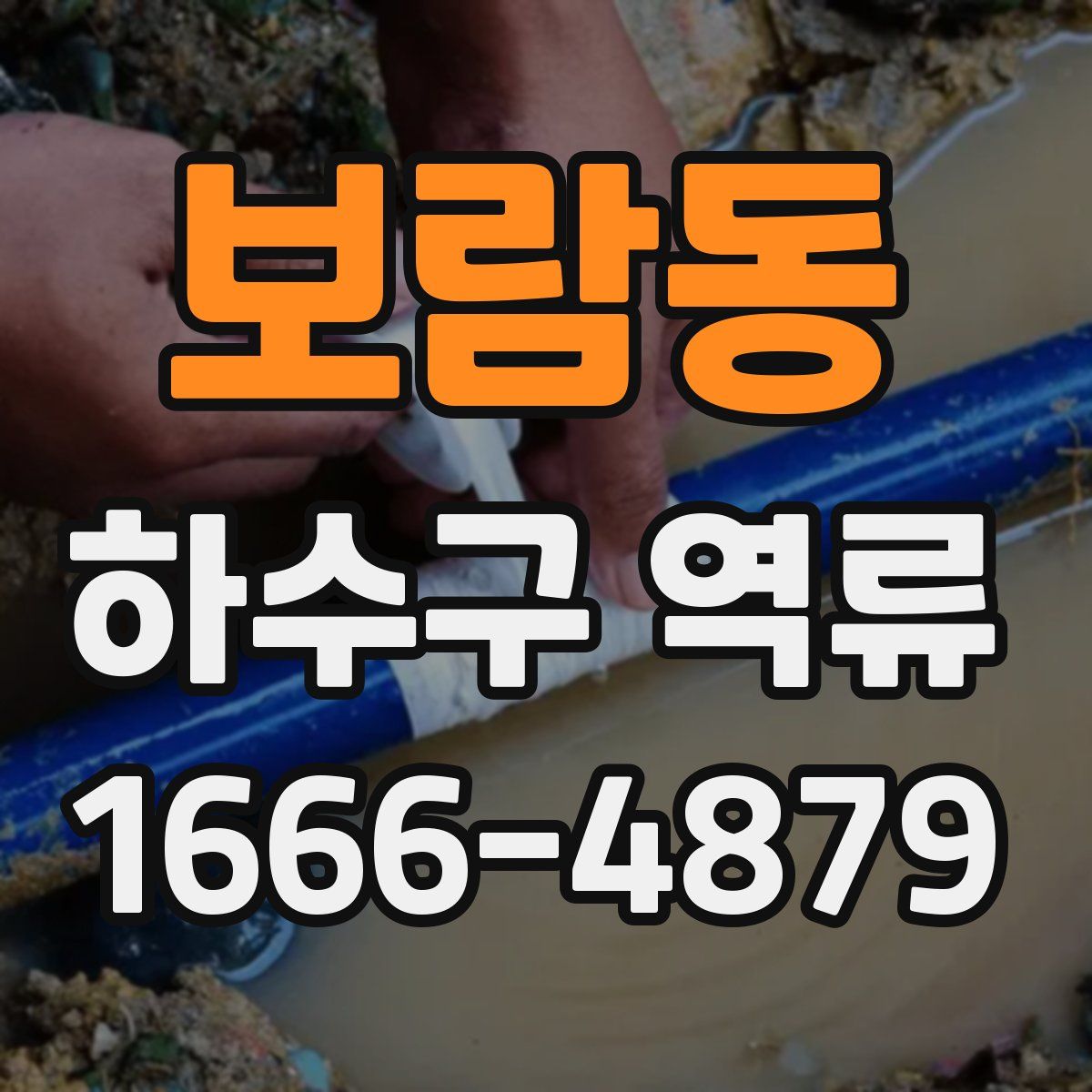 보람동 하수구 역류