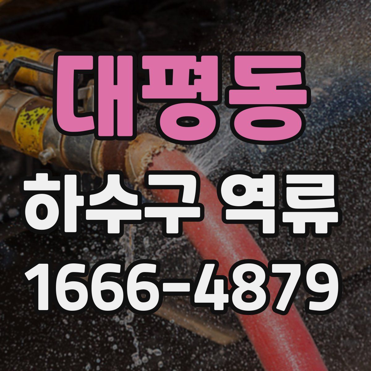 대평동 하수구 역류