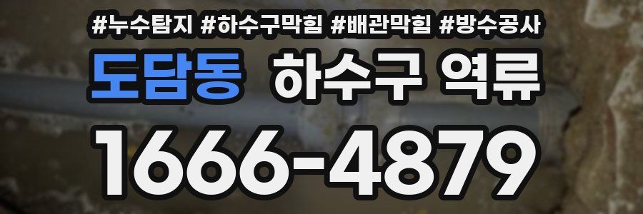도담동 하수구 역류