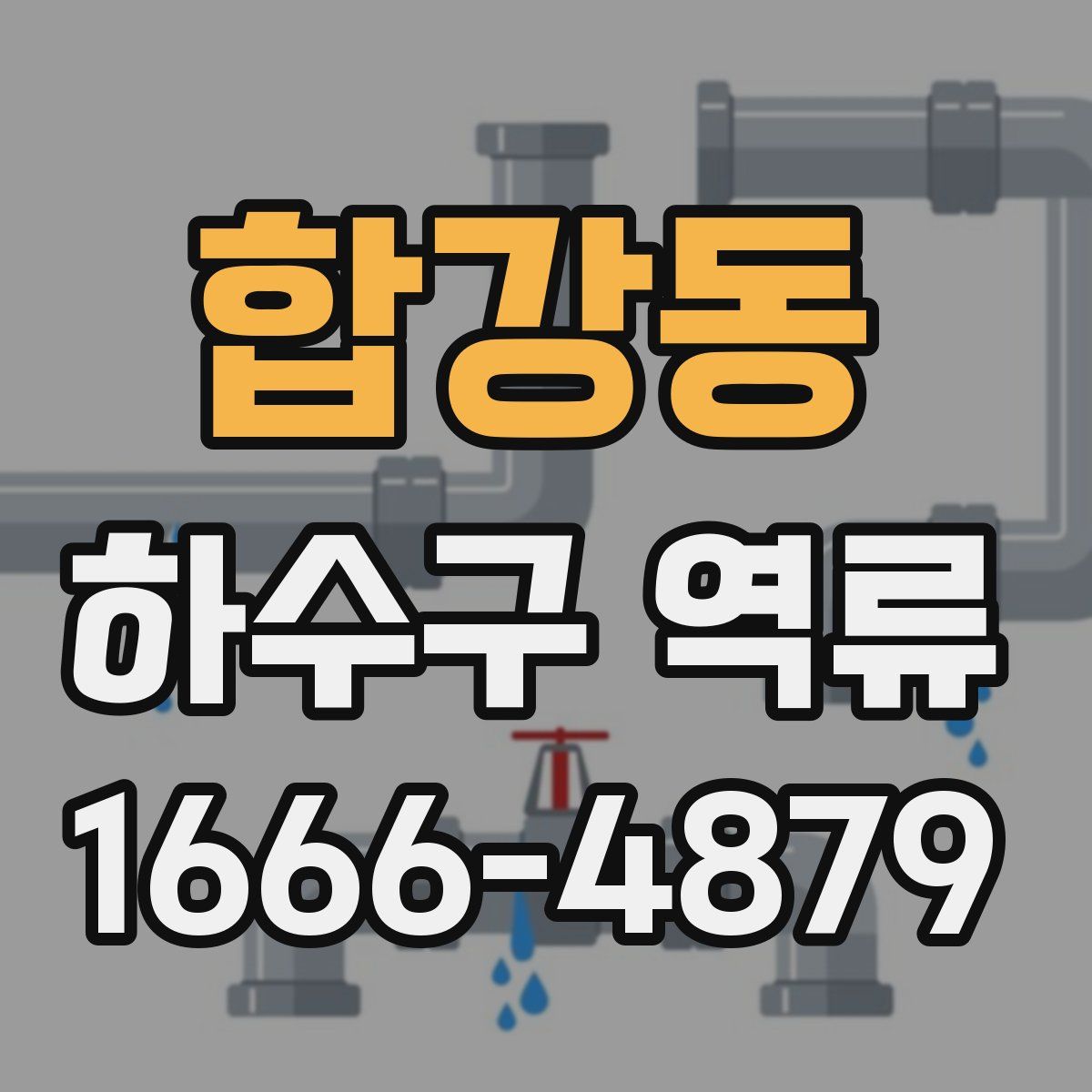 합강동 하수구 역류
