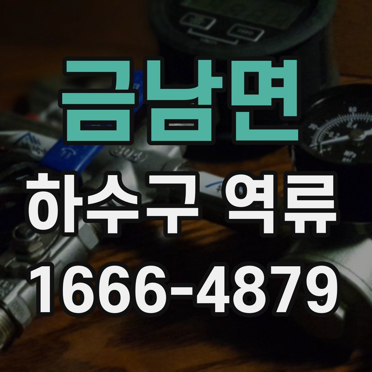 금남면 하수구 역류