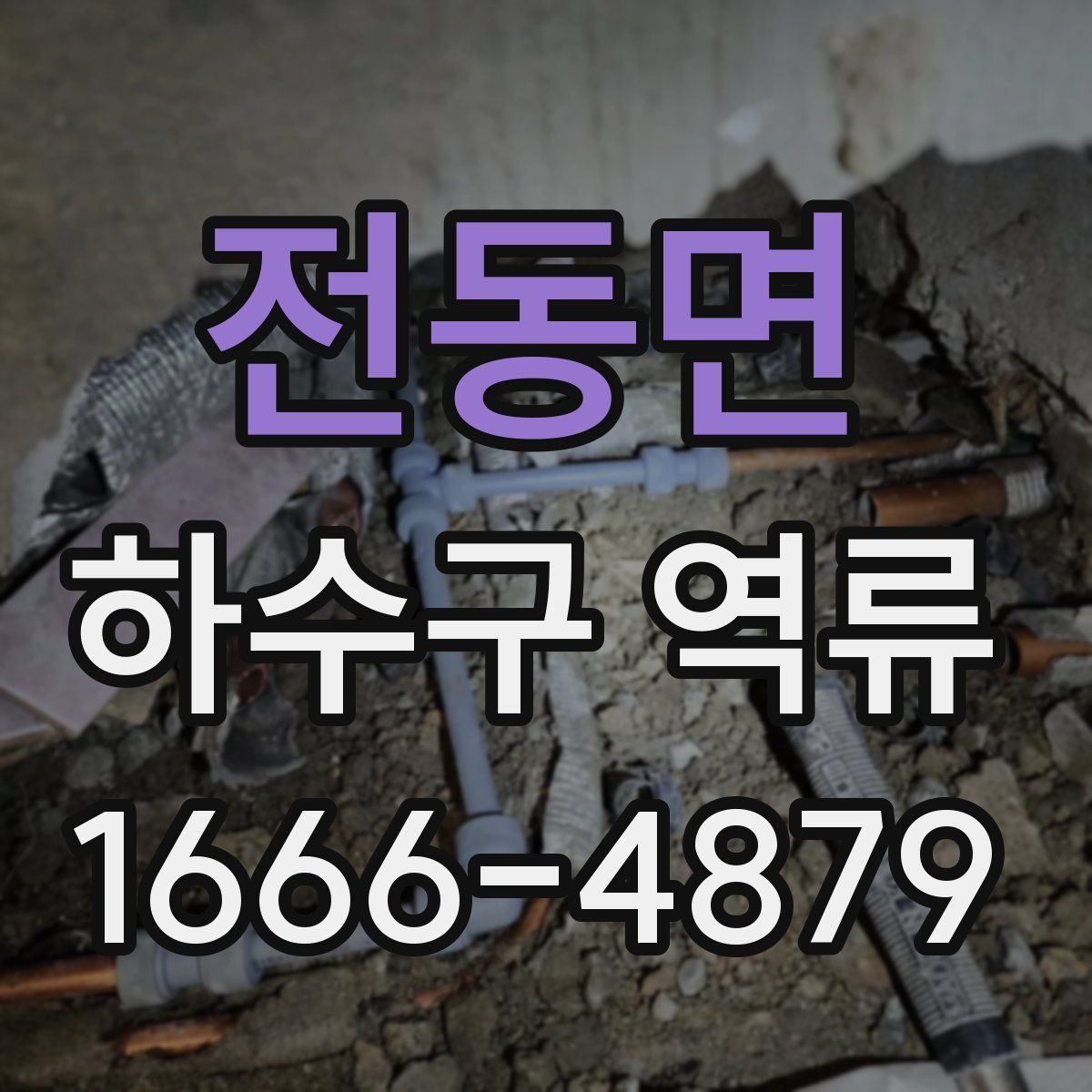 전동면 하수구 역류