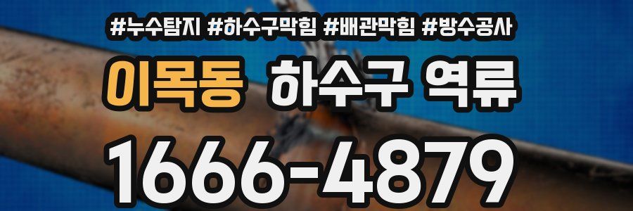 이목동 하수구 역류