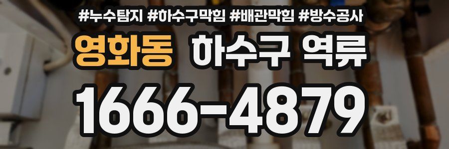 영화동 하수구 역류