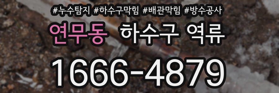 연무동 하수구 역류