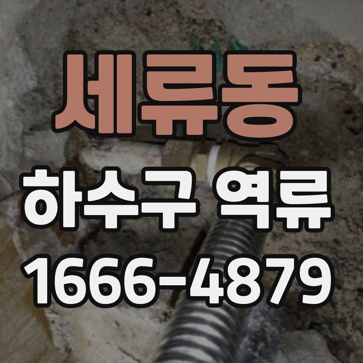 세류동 하수구 역류
